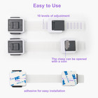Child Safety Cabinet Locks - 4 Pack Adhesive Baby Proofing For Home Use