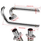Chrome Exhaust Pipe System Muffler For Honda Shadow Vlx600 Vt600c Vt600cd Vt400