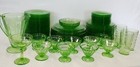 Vintage Depression Green Glass Block Opt Uranium Vtg Dinnerware- By The Piece