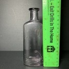 Antique Glass Apothecary Bottle Light Purple Tint 2    L X 1  W X 6    H