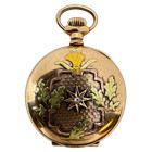 Antique 0 Size Wadsworth Tricolor W Diamond Pocket Watch Case Gold Filled Usa