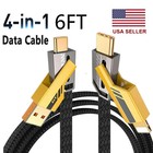 4 In 1 Charger Cable Fast Charging For Iphone Samsung Galaxy Android Wholesale