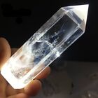 Natural Blue Needle Clear Quartz Tower Healing Hi-qornament Single Point 1pcs