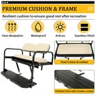 Rear Back Seat Kit For 2007-16 Yamaha Drive G29 Golf Cart Flip Folding Rear Seat