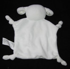 Stepping Stones White Lamb Security Blanket Baby Lovey Moon Knots