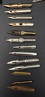 Vintage Mystery Lot Dip Pen Nibs Spencerian Capitol Bronze Falcon Stub Mapping  