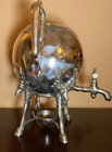 Antique Parker And Casper Silver-plate Urn Samovar Lions W  Sterling Snuffer