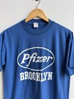 True Vintage 80s Rare Pfizer Brooklyn Medical Drug Promo T-shirt Mens - Size L
