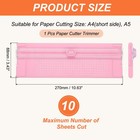 Paper Cutter Trimmer  A4 Straight Small Portable Paper Slicer pink