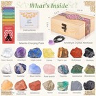 31pcs Healing Crystals Set With Necklace  Chakra Stones  Rose Quartz Guide