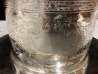 Barker Ellis  England  Silver Plate Antique Biscuit Warmer  Intricate Design