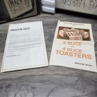 Vintage Proctor Silex 2205 Rare Mcm Harvest Stalk Retro 2 Slice Toaster New Nib 