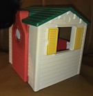 Vintage 1989 Little Tikes Cozy Cottage Cabin Playhouse Dollhouse Size