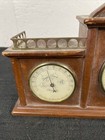 Vintage Swift   Anderson Mantel Clock Barometer Thermometer  Tested Working