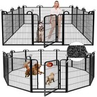 Kfvigoho Dog Playpen Outdoor 12 Panels Heavy Duty Dog Fence 40  Height -  Black