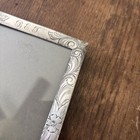 Antique Victorian Sterling Silver Etched And Engraved Photo Picture Frame 4x6   