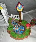 Fisher Price Loving Family Dollhouse Backyard Gardening Sound Lights Swing Works