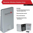 Marantec M13-631 Wireless Keypad 8031011 Works With All Marantec 315mhz Openers