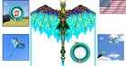 Adventurous Green Dragon Beach Kite With 300ft String     Perfect For Family Days