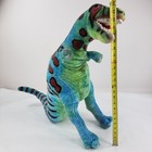 Melissa   Doug Plush T-rex Dinosaur Large 28  Tall Stuffed Animal Blue Green Euc