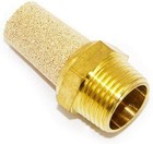 Pneumatic Muffler 1 2  Npt Male Brass Flow Control Silencer Air Fitting 2 Packs
