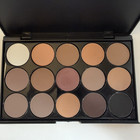 Warm Eyeshadow Palette  15 Color Warm Neutral Nude Brown Matte Everyday Makeup