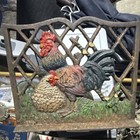 Vintage Cast Iron Cookbook Stand Decorative Metal Recipe Holder