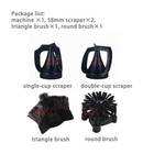 Electric Cleaner For Coffee Portafilter 58mm Coffee Cleaner Brush Commercial