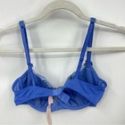 Nwt Vintage Y2k Victoria Secret 36b Embroidered Blue Bra With Daisy Flowers