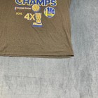 Adidas T-shirt Mens Large Gray Golden State Warriors 2015 Nba Champs Locker Room