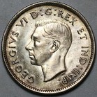 1937 Canada 25 Cents Uncirculated George Vi Quarter Silver Coin  25112720r 
