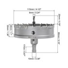 Metal Hole Saw Carbide Cutter 11 5cm 4-1 2  Dia Stainless Steel Metal