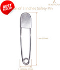 5 Inch Large Safety Pins For Clothes Big Safety Pins Heavy Giant Safet