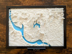 3d Map Of Dubai  United Arab Emirates  7 35 Inches X 5 35 Inches 