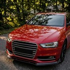 Front Bumper Lip Splitter For Audi S4 B8 5 A4-s-line 2013 Carbon Fiber Look