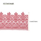 Cotton Lace Trim Vintage Crochet 3 Inch X 4 8yard Watermelon Red Edge Ribbon
