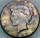 Hobo Style Washington One Dollar Lady  Art Skull Coin - Custom Color Hobo Coin