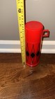 Vintage Red With Black Diamond King Seeley Thermos Made In Usa 10  Vacuum Bottle