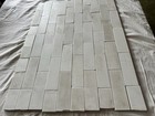 Antique Aetco White Fireplace Tiles 6x2 Subway Arts   Crafts Set 57 Tiles