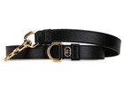 Gucci Gg Demetra Dog Pet Leash Lead 100cm Length 20mm Width Black   Gold Bnwt