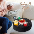  Couch Cup Holder-sofa Cup Holder Pillow   Couch Caddy 13 7 X 13 7 Inch Black