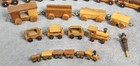 Vintage German Miniature Wooden Trains   Railcars Lot Gdr Loquai Germany