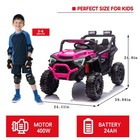 24v Kids Electric Car Ride On Utv Battery Power Wheels With Remote Control Pink