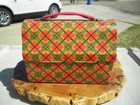Very Rare - Vintage 1958 Plaid Dome Lunchbox By American Thermos Co  Near Mint 