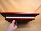 2 Large Rosewood And White Leatherette Jewelry Display Risers