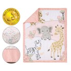 Wildest Dreams 3 Piece Baby Girl Microfiber Crib Bedding Set By The Peanutshell