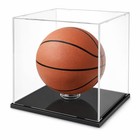 Clear Acrylic Display Case 12  X 12  X 12  Dustproof Box With Black Base Figures