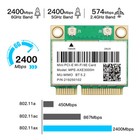 Mini Pcie Wifi 6e Tri-band Wifi Bluetooth Card For Laptop Pc Network Adapter