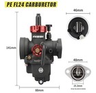 Nibbi Pe24 Carburetor Kit For Predator 196cc 212cc 224cc Mini Bike Go Kart Co   