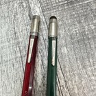 Vintage Scripto Mechanical Pencils Lot Translucent Red Green Twist Eraser Usa